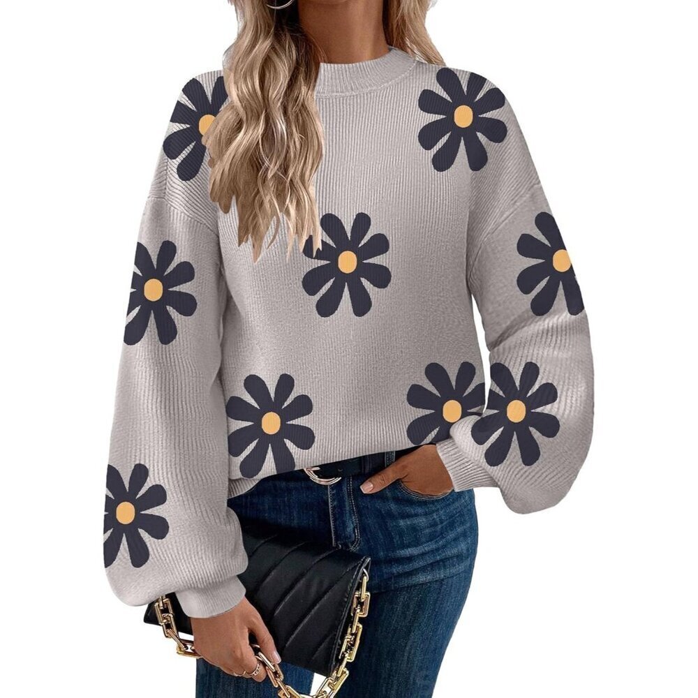 Zeagoo Women's Ribbed Knit Sweater Long Sleeve Pullover Casual Top
